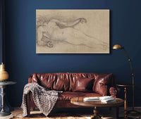 Homme Nu Allonge by Pierre Puvis De Chavannes