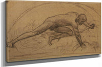 Homme Nu Enferme Dans Un Demi Cercle by Pierre Puvis De Chavannes