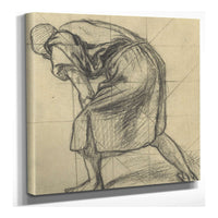 Homme Vu De Dos Incline Vers La Gauche by Pierre Puvis De Chavannes