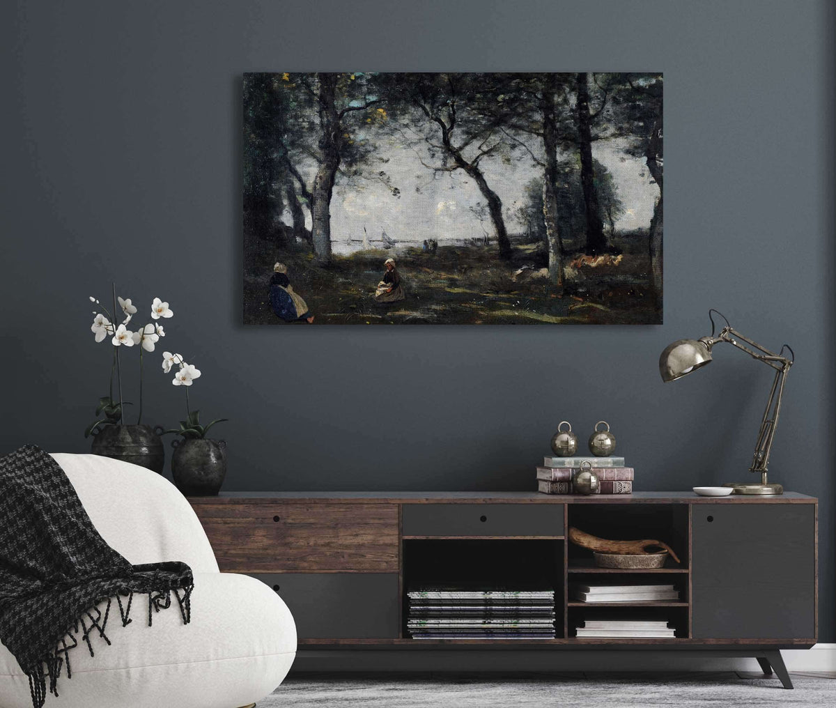 Honfleur by Jean Baptiste Camille Corot