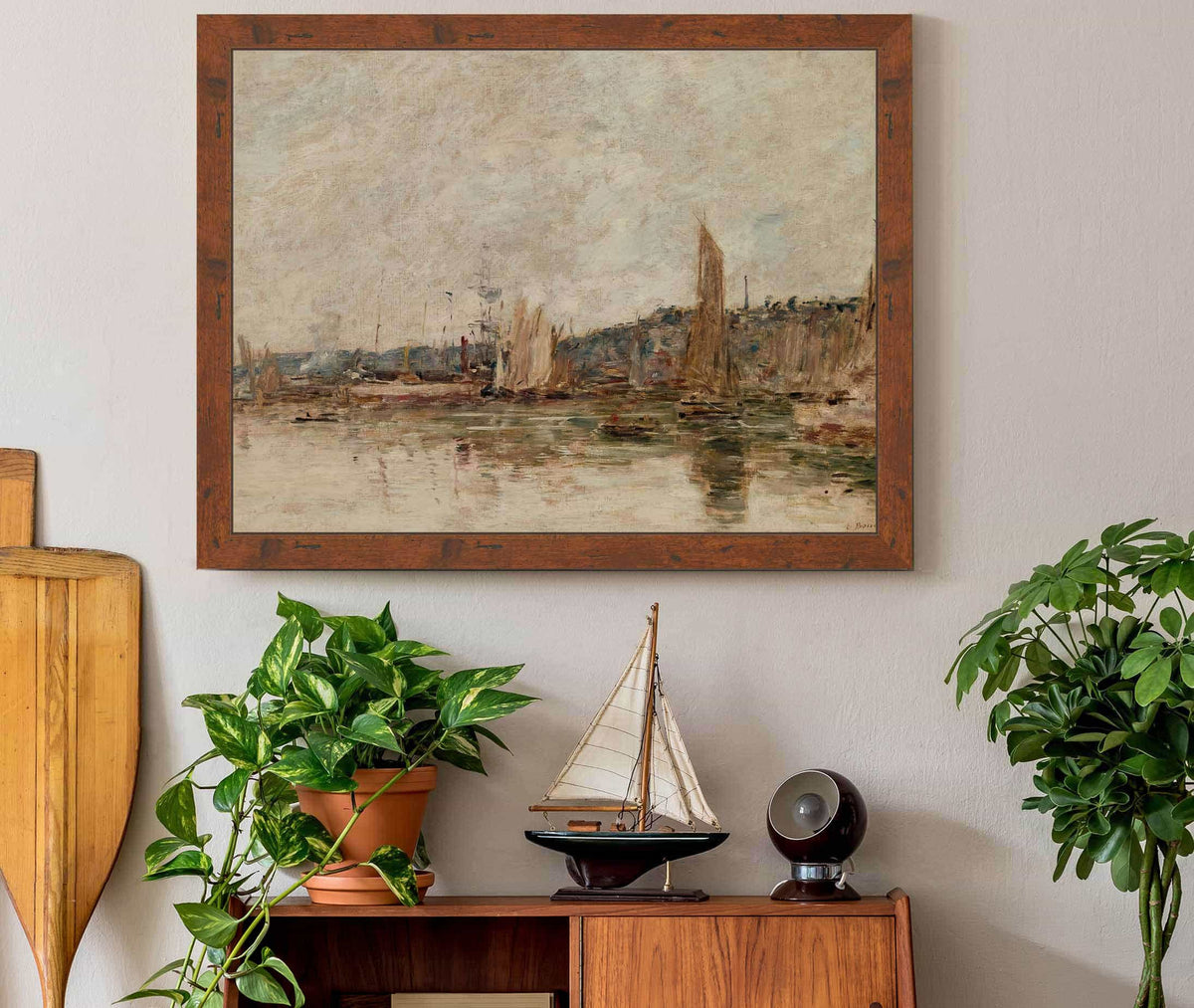 Honfleur Le Port Le Matin by Eugene Boudin