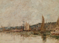 Honfleur Le Port Le Matin by Eugene Boudin
