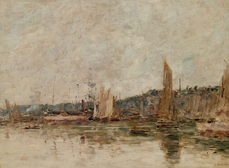 Honfleur Le Port Le Matin by Eugene Boudin