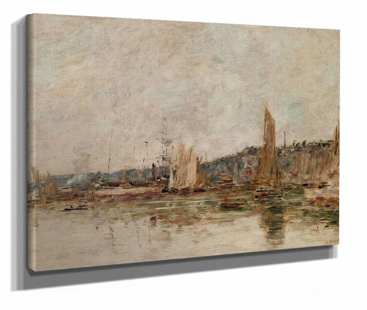 Honfleur Le Port Le Matin by Eugene Boudin