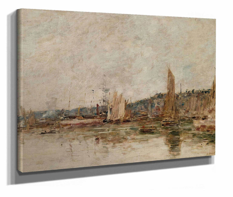 Honfleur Le Port Le Matin by Eugene Boudin