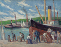 Honfleur Remorqueur A Quai by Maximilien Luce