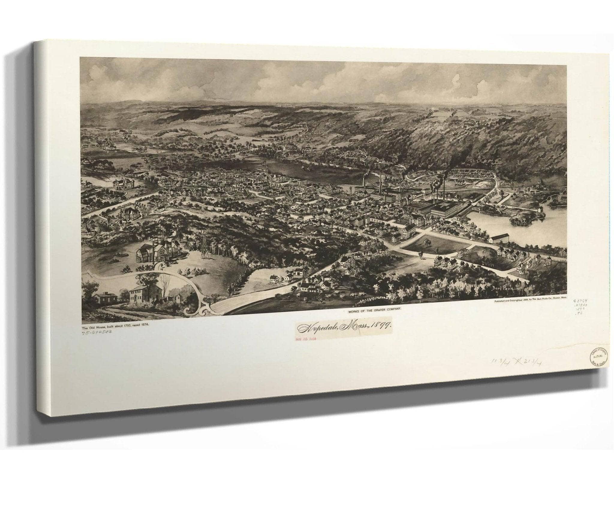 Hopedale Mass 1899  State Of Massachusetts