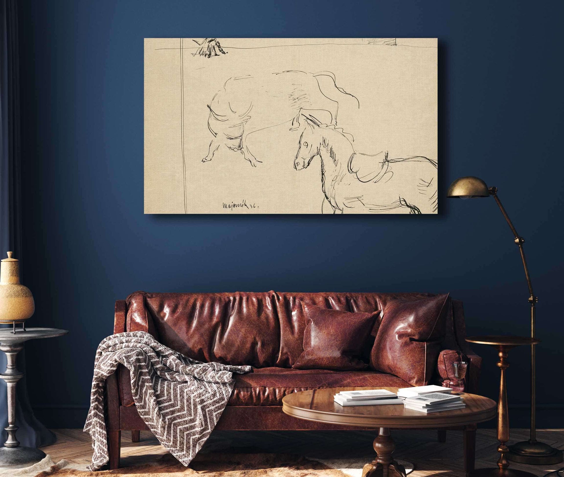 Horse And Bull by Cyprian Majernik
