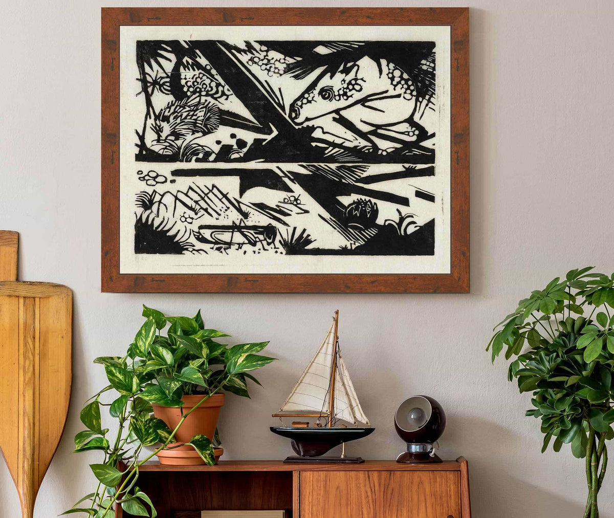 Horse And Hedgehog by Franz Marc