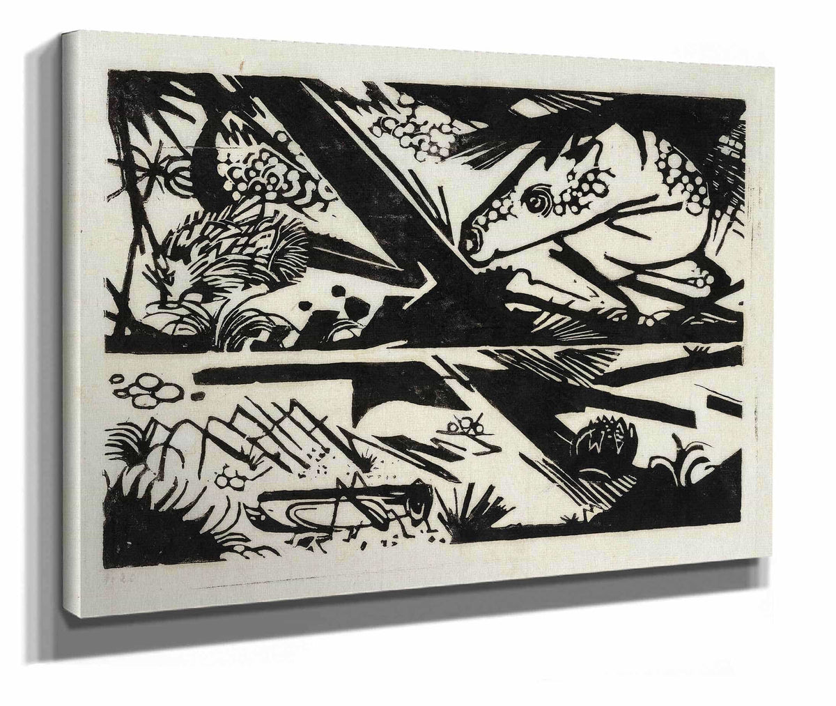 Horse And Hedgehog by Franz Marc