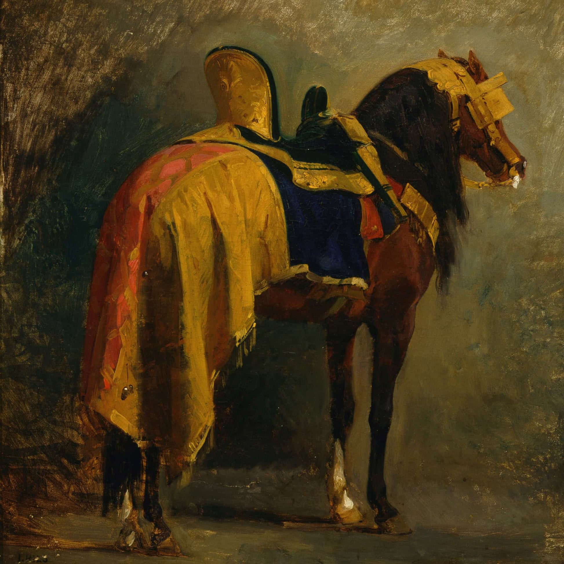 Horse Caparisoned by Isidore Pils