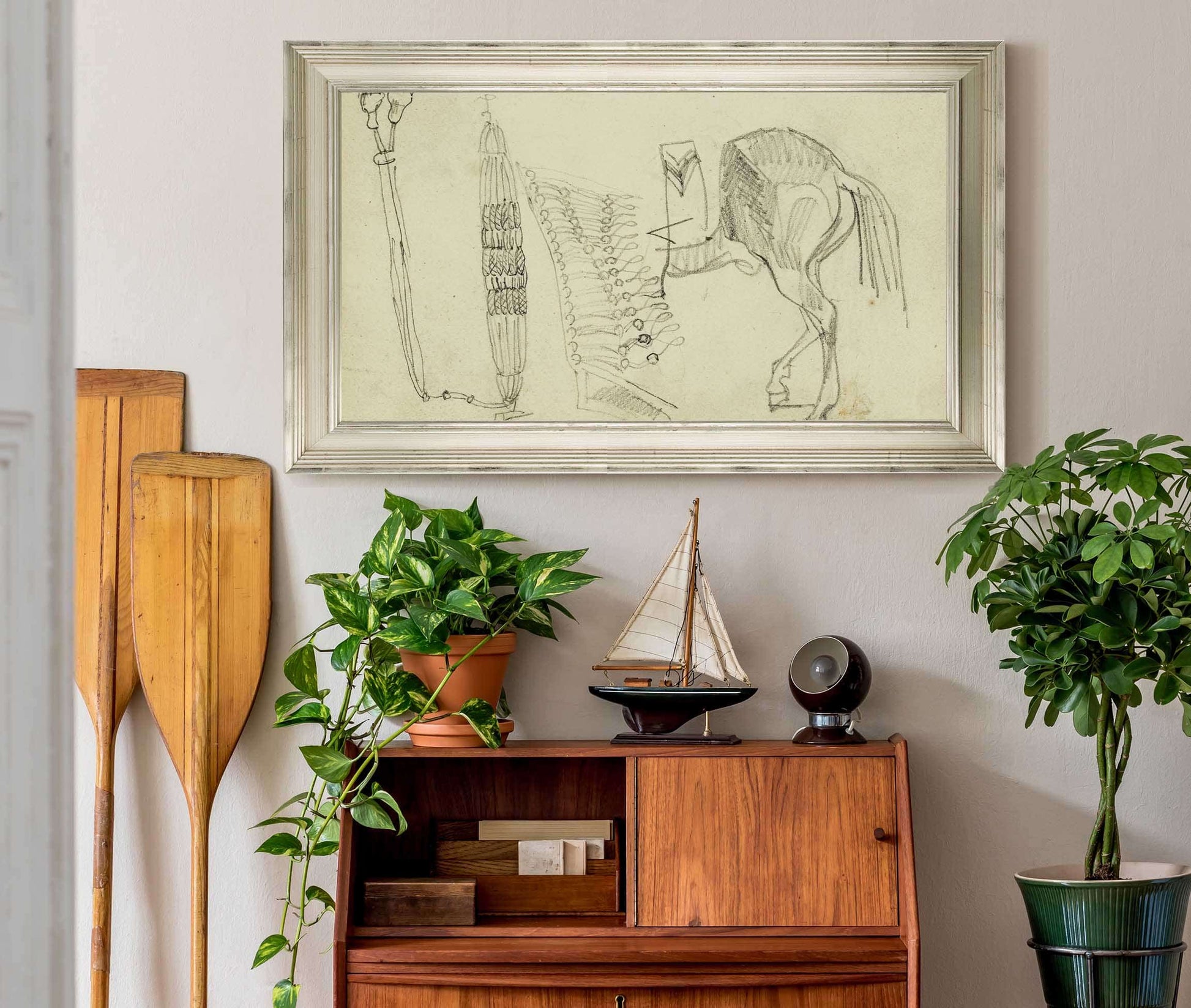 Horse Studies And Tassels  by Theodore Gericault