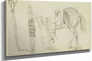 Horse Studies And Tassels  by Theodore Gericault