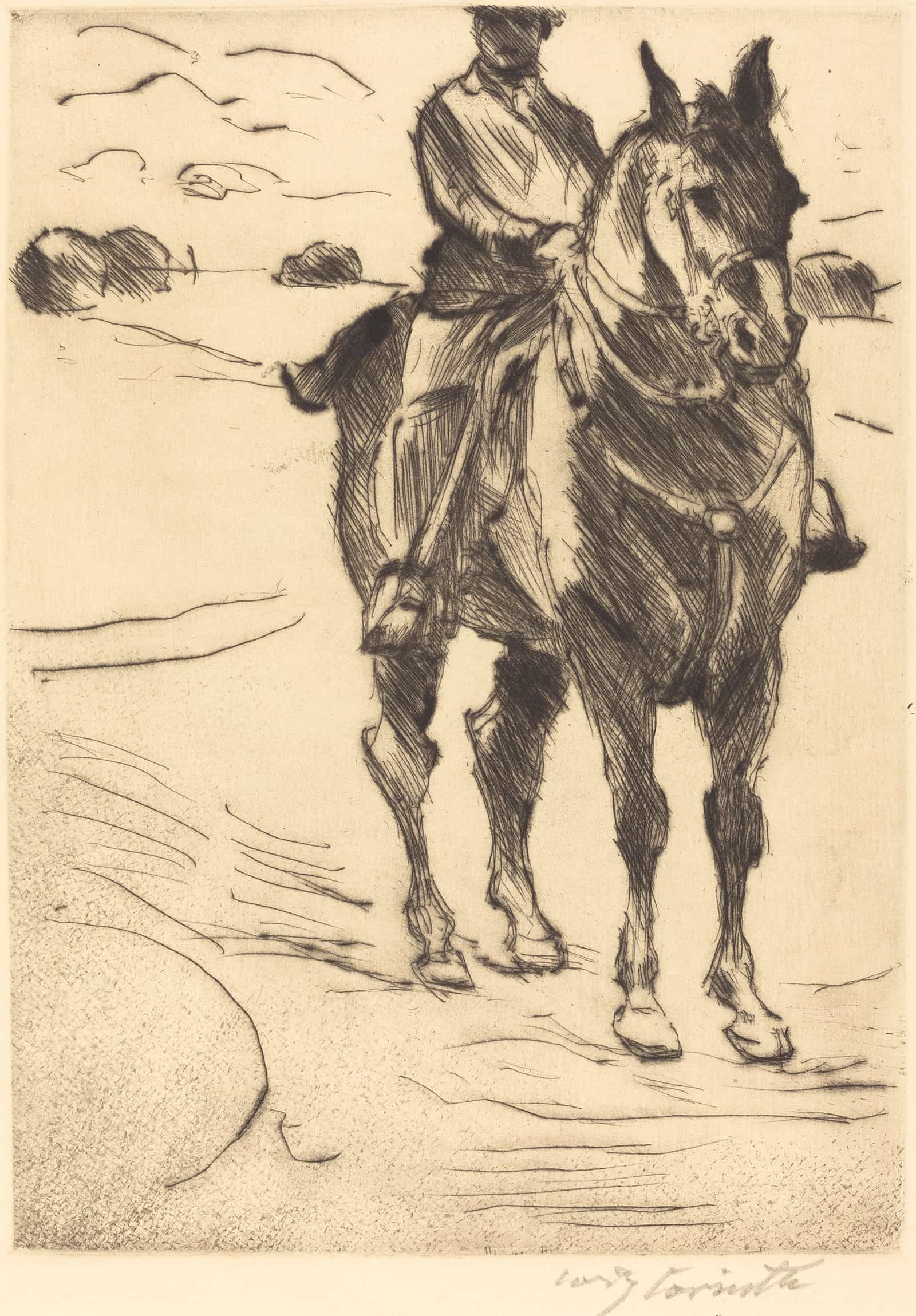 Horseman Ii Reiter Ii by Lovis Corinth