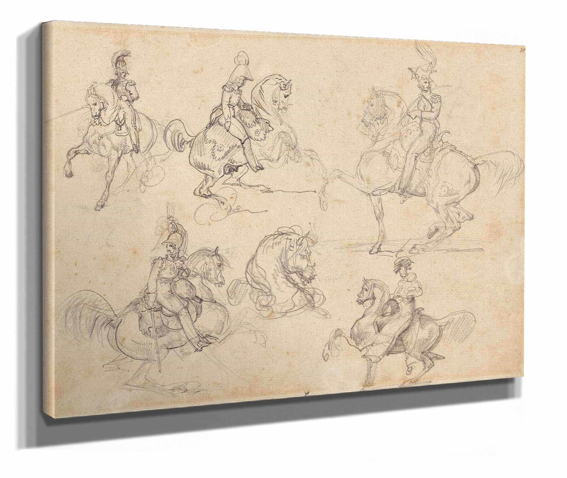 Horses And Riders  by Theodore Gericault