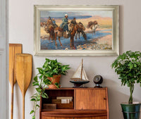 Horses At The Ford Persia by Edwin Lord Weeks