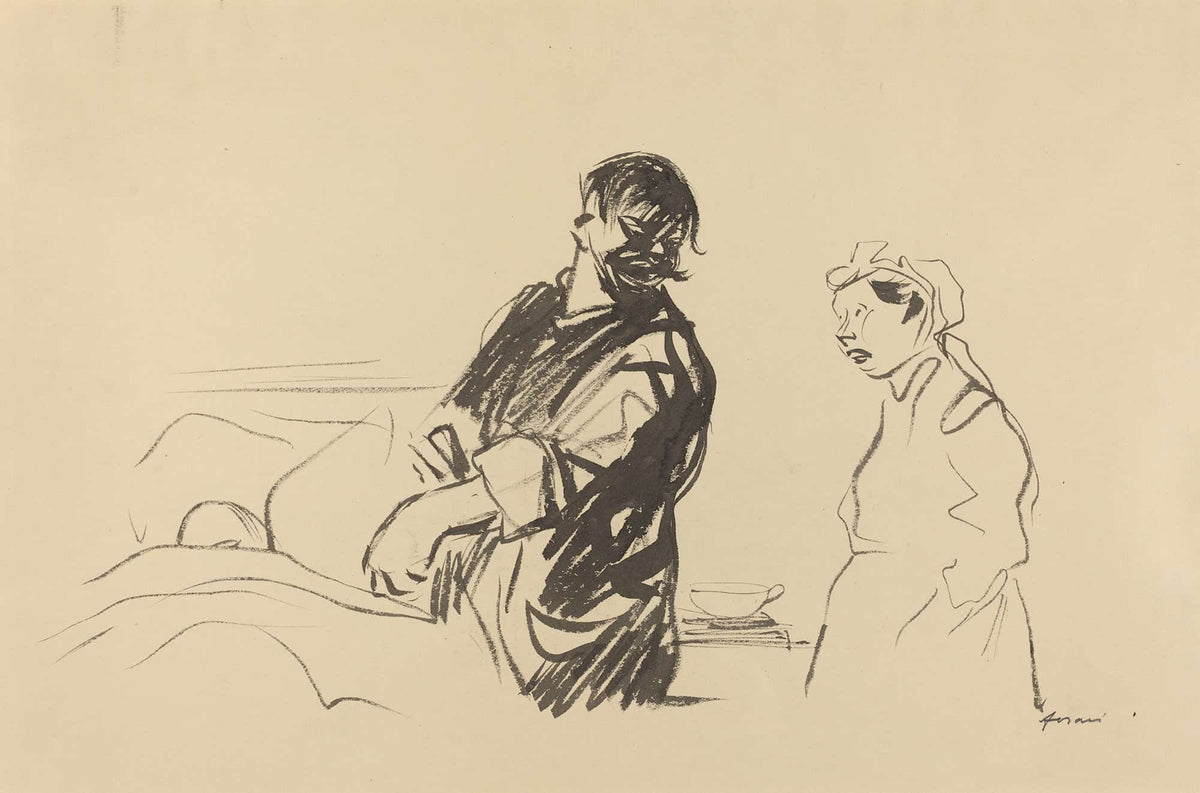 Hospital Scene by Jean Louis Forain