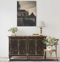 House At Dusk La Cite   by Georges Seurat