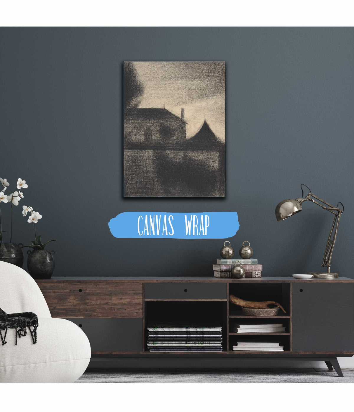 House At Dusk La Cite   by Georges Seurat