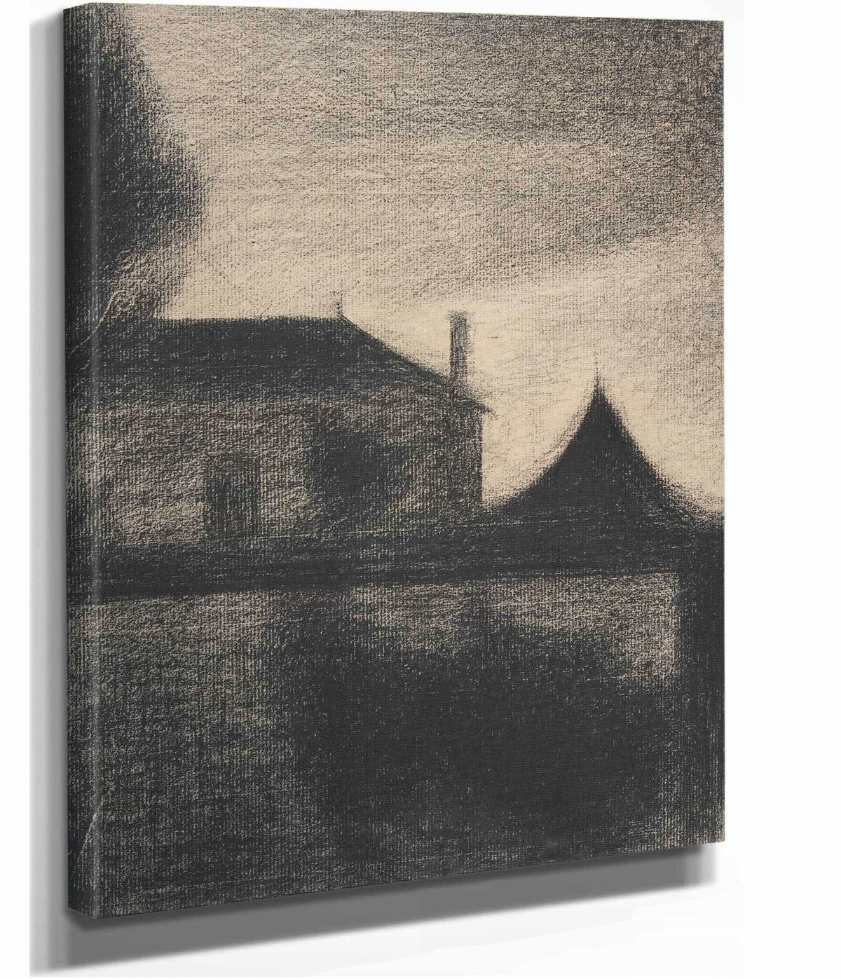 House At Dusk La Cite   by Georges Seurat