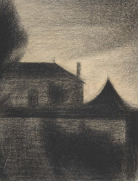 House At Dusk La Cite   by Georges Seurat