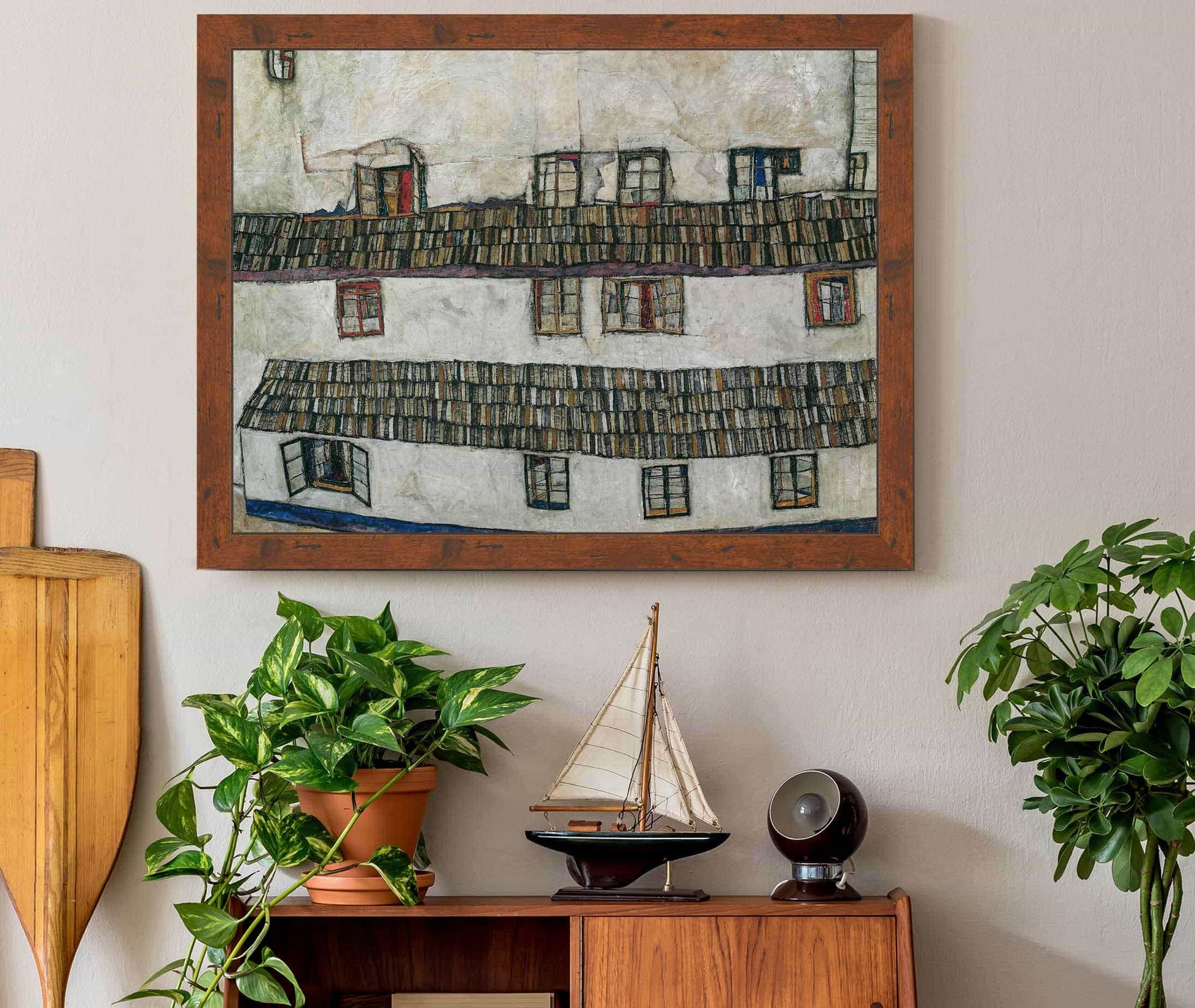 House Wall Window by Egon Schiele