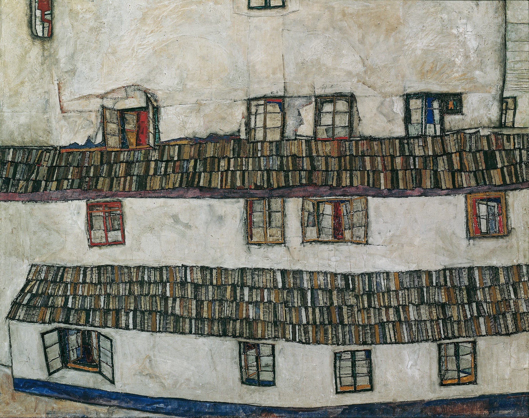 House Wall Window by Egon Schiele