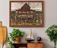 House With Shingle Roof Old House Ii by Egon Schiele