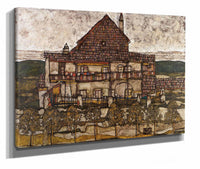 House With Shingle Roof Old House Ii by Egon Schiele