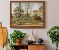 Houses At Bougival Autumn by Camille Pissarro