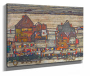 Houses With Laundry Suburb Ii by Egon Schiele