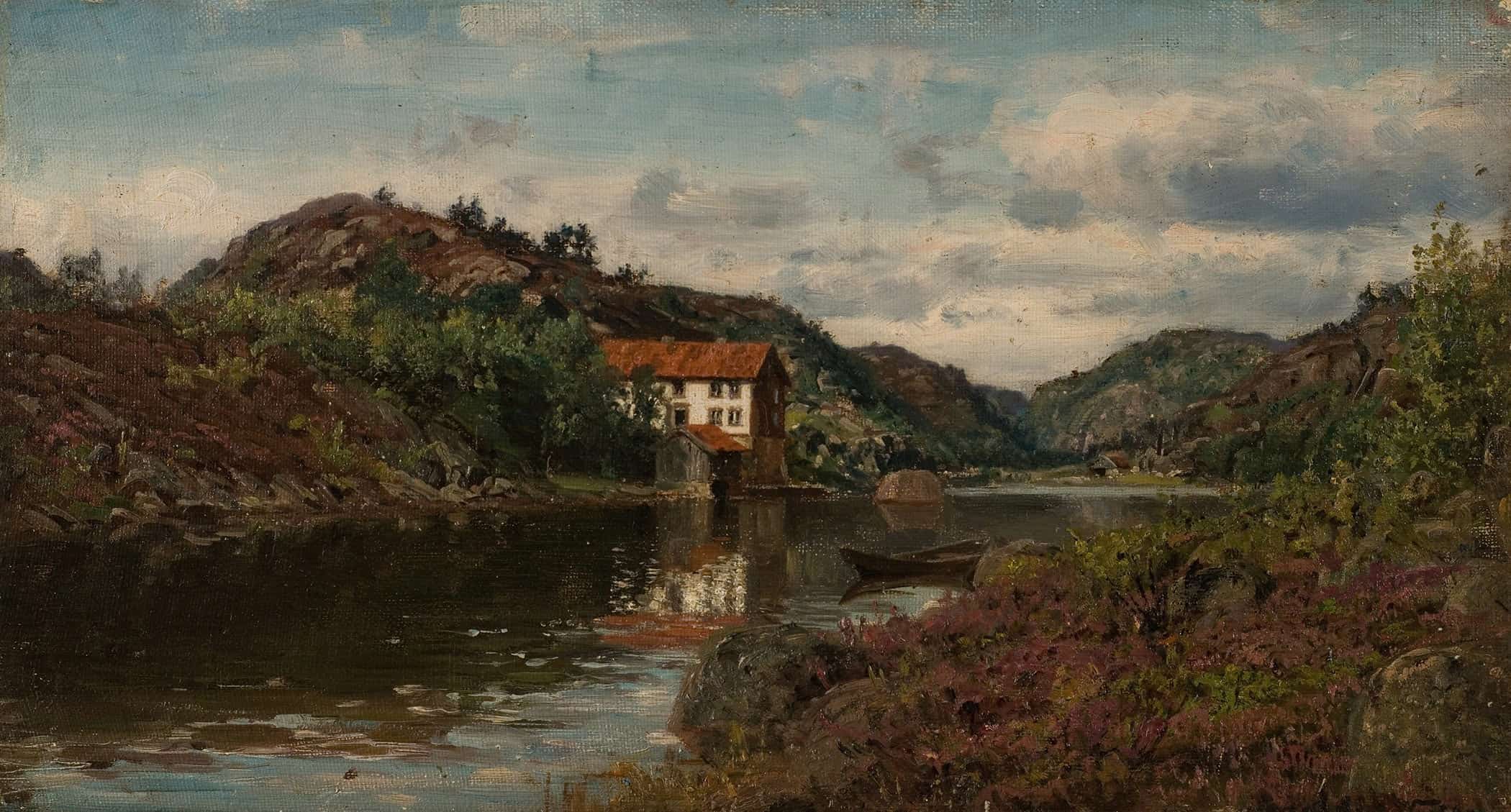 Hovenkilen Ved Mandal By Amaldus Nielsen