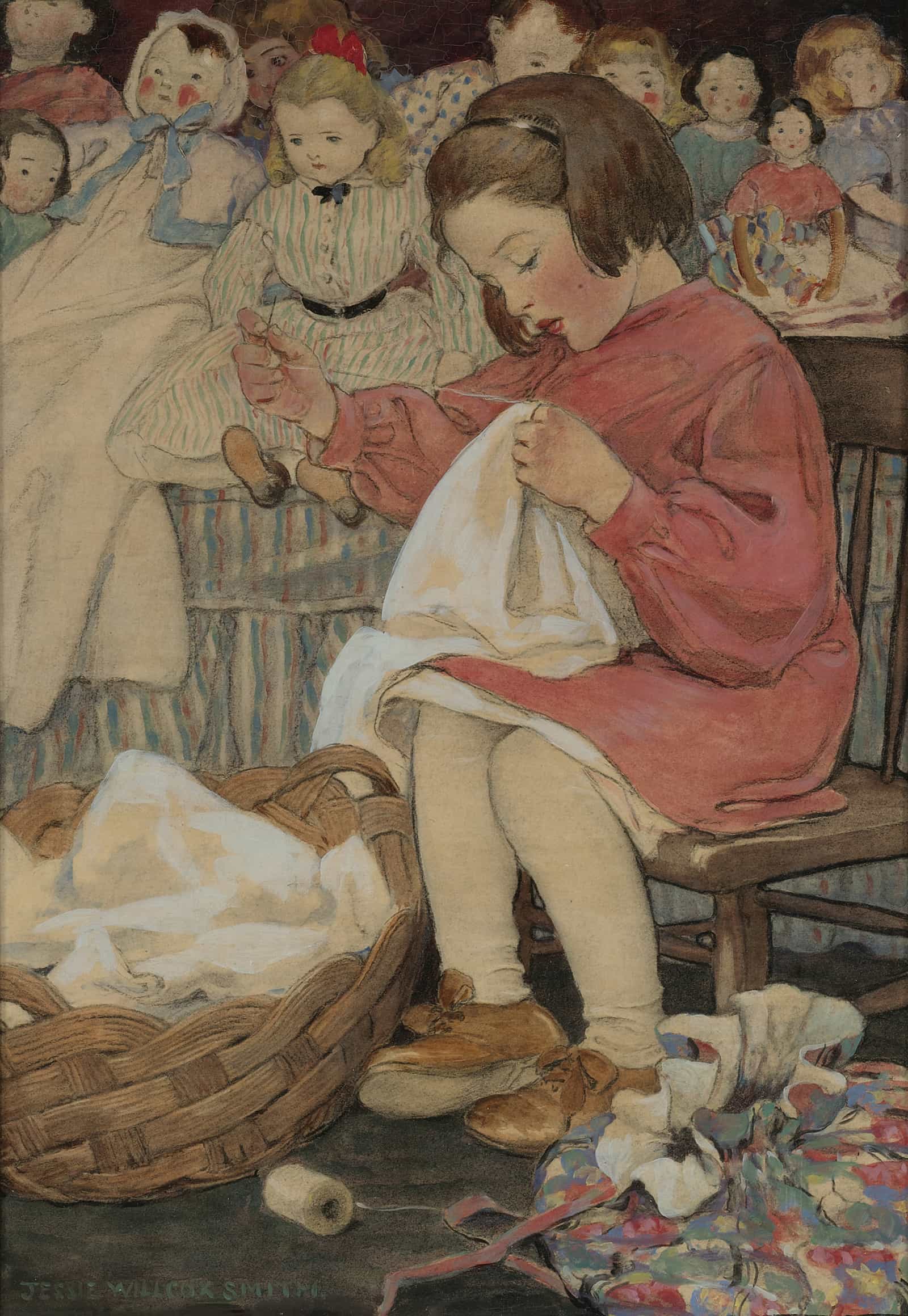 How Doth The Little Busy Bee by Jessie Willcox Smith