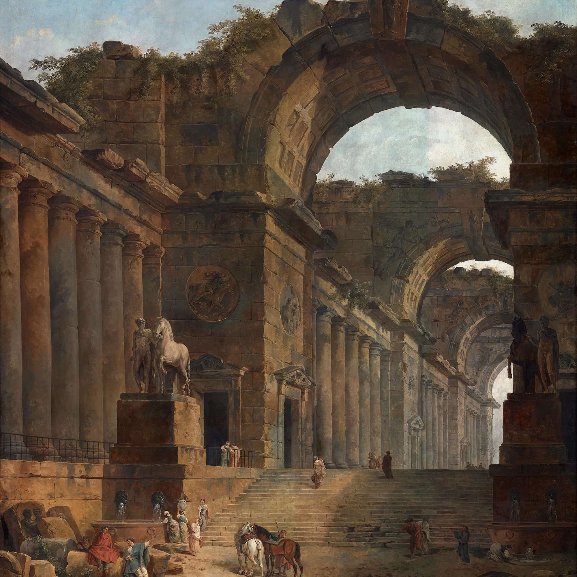 The Fountains by Hubert Robert Print from Truly Art