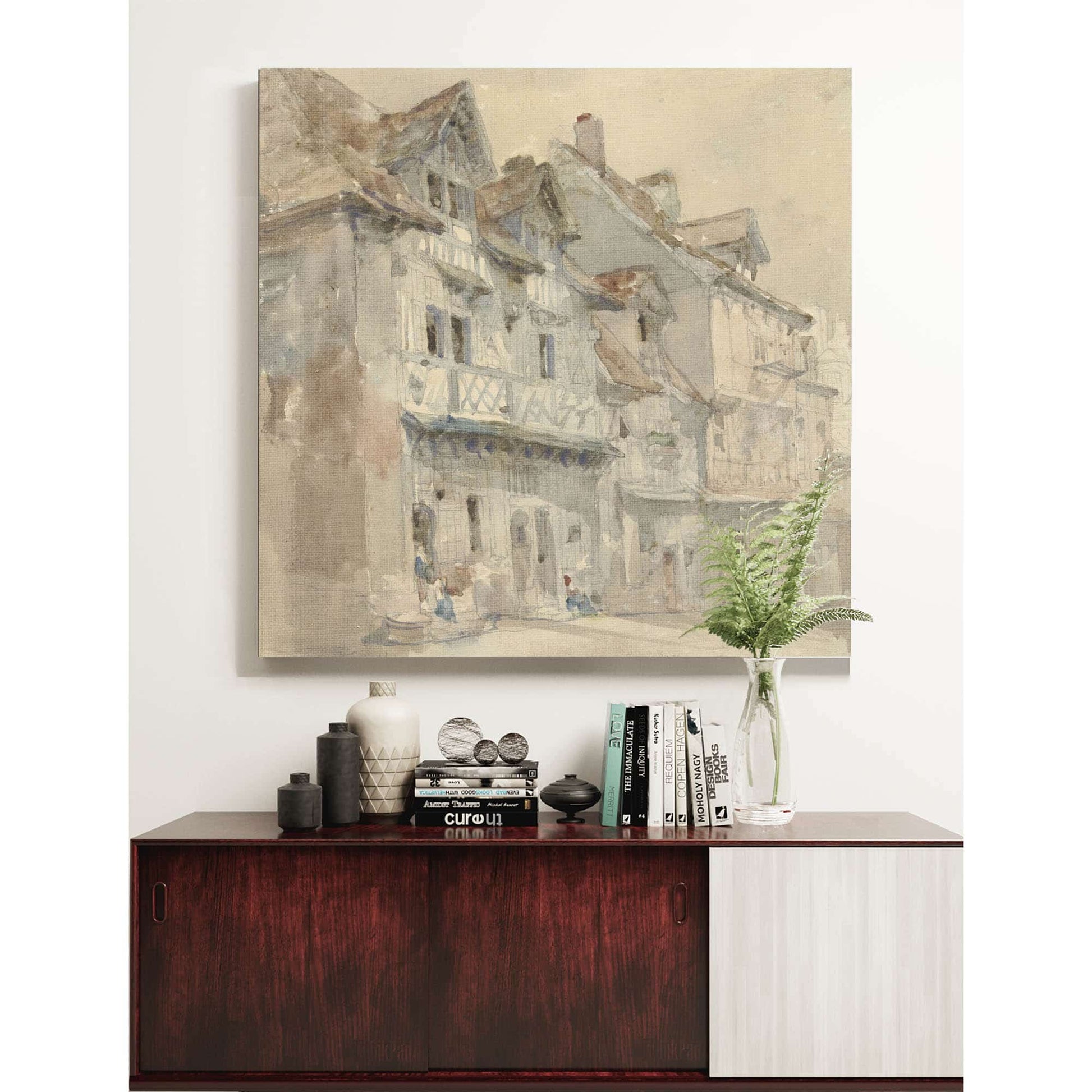 Huizen In Dieppe  by David Roberts