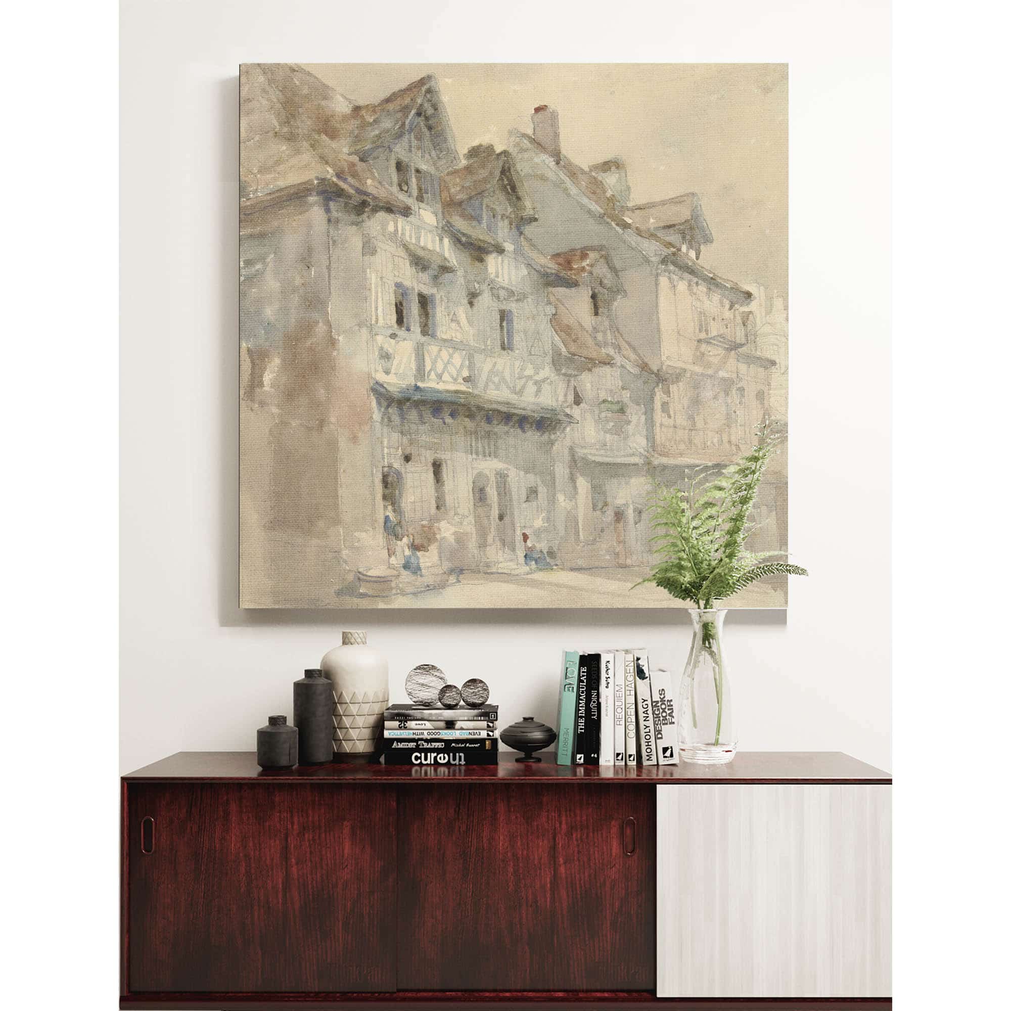 Huizen In Dieppe  by David Roberts
