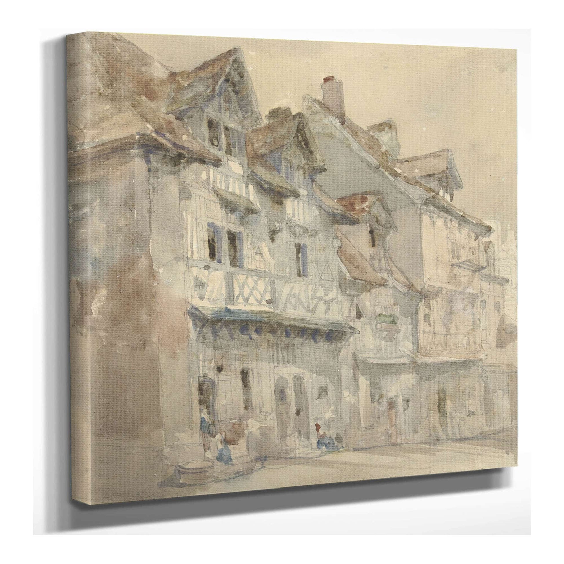 Huizen In Dieppe  by David Roberts