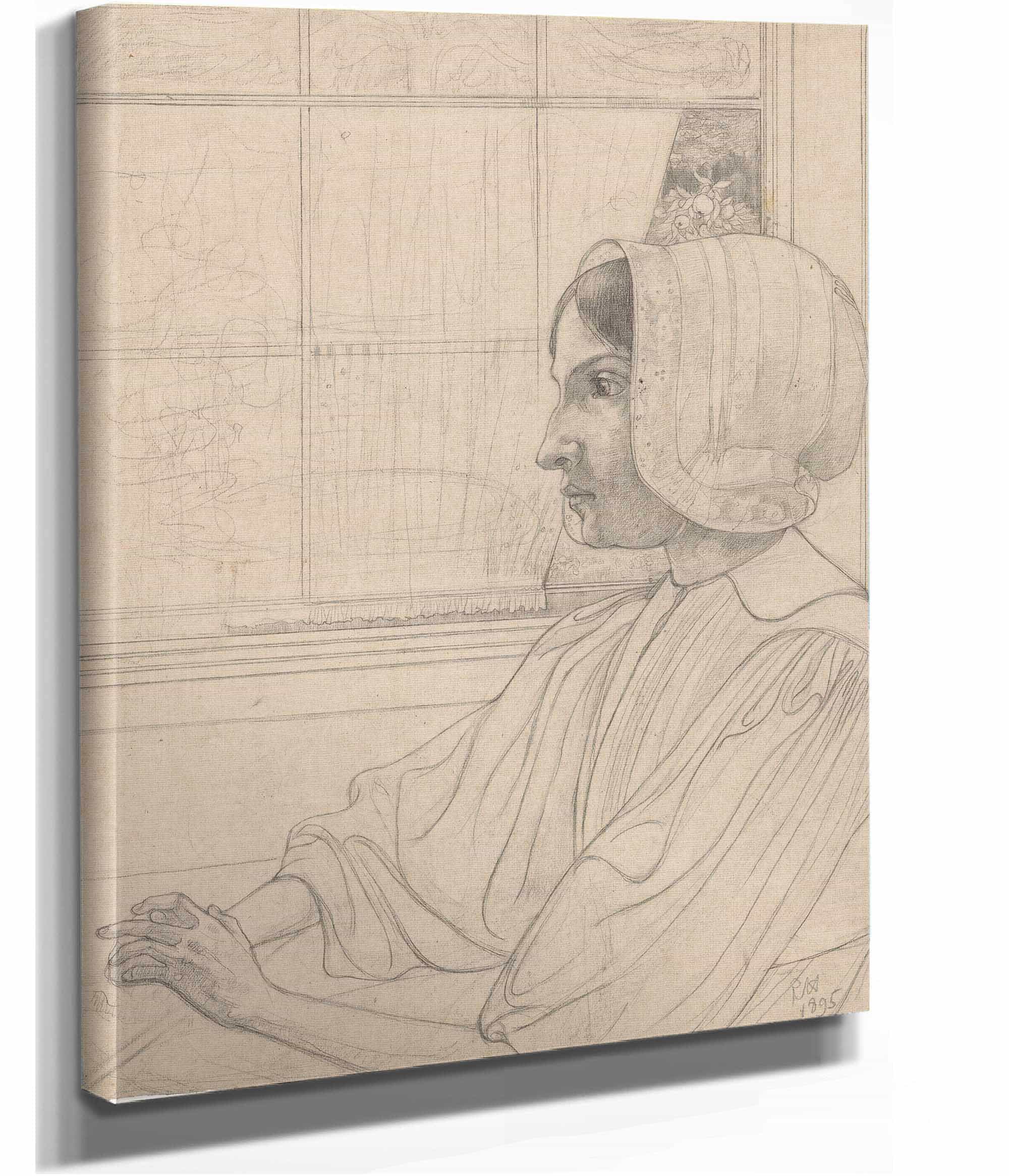 Huizer Meisje Van Opzij Voor Een Raam by Richard Nicolaus Roland Holst