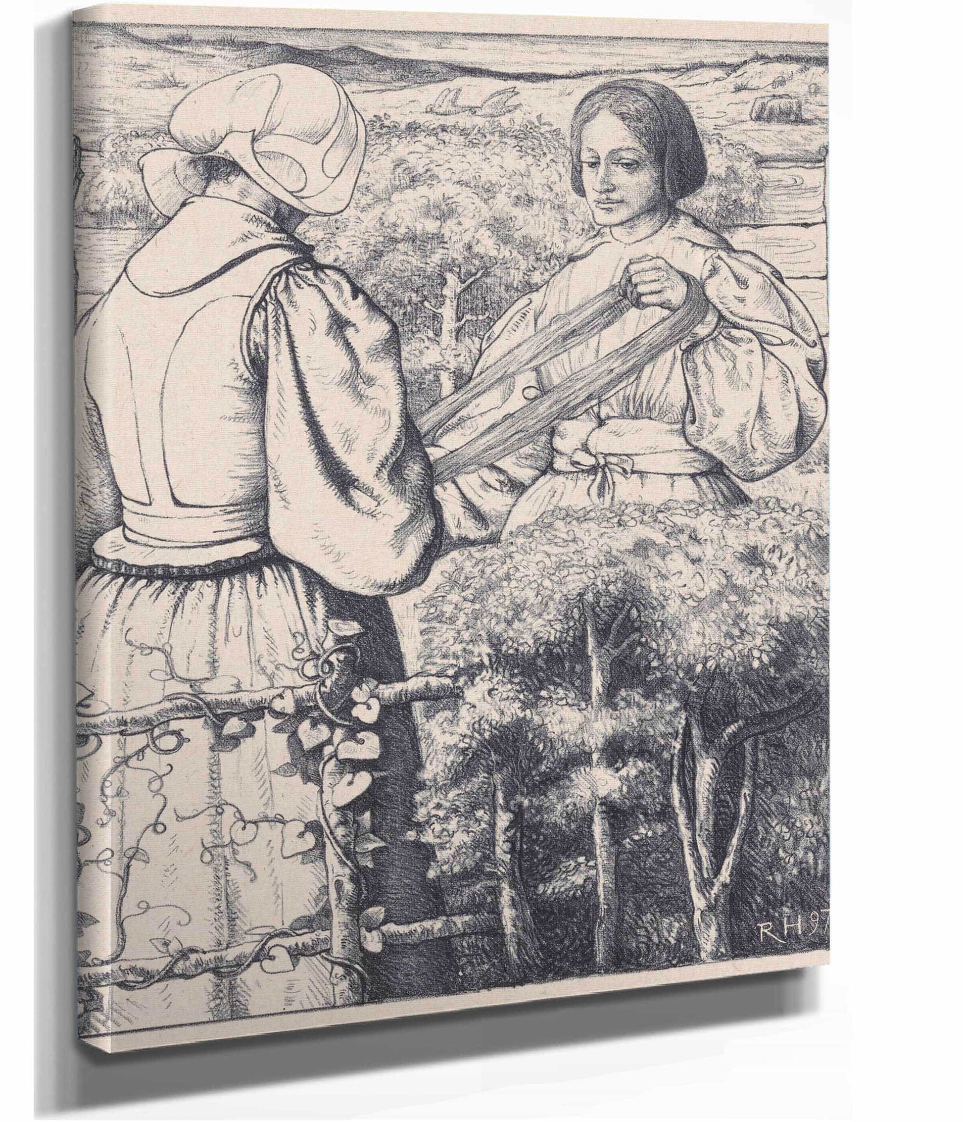 Huizer Meisjes Die Garen Winden by Richard Nicolaus Roland Holst