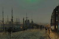 Hull Docks At Night by John Atkinson Grimshaw