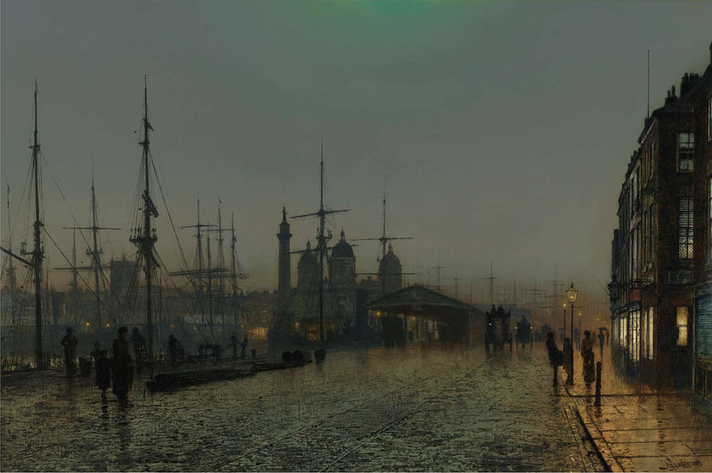 Hull Docks At Night by John Atkinson Grimshaw
