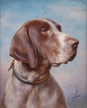 Hundeportrait by Carl Reichert