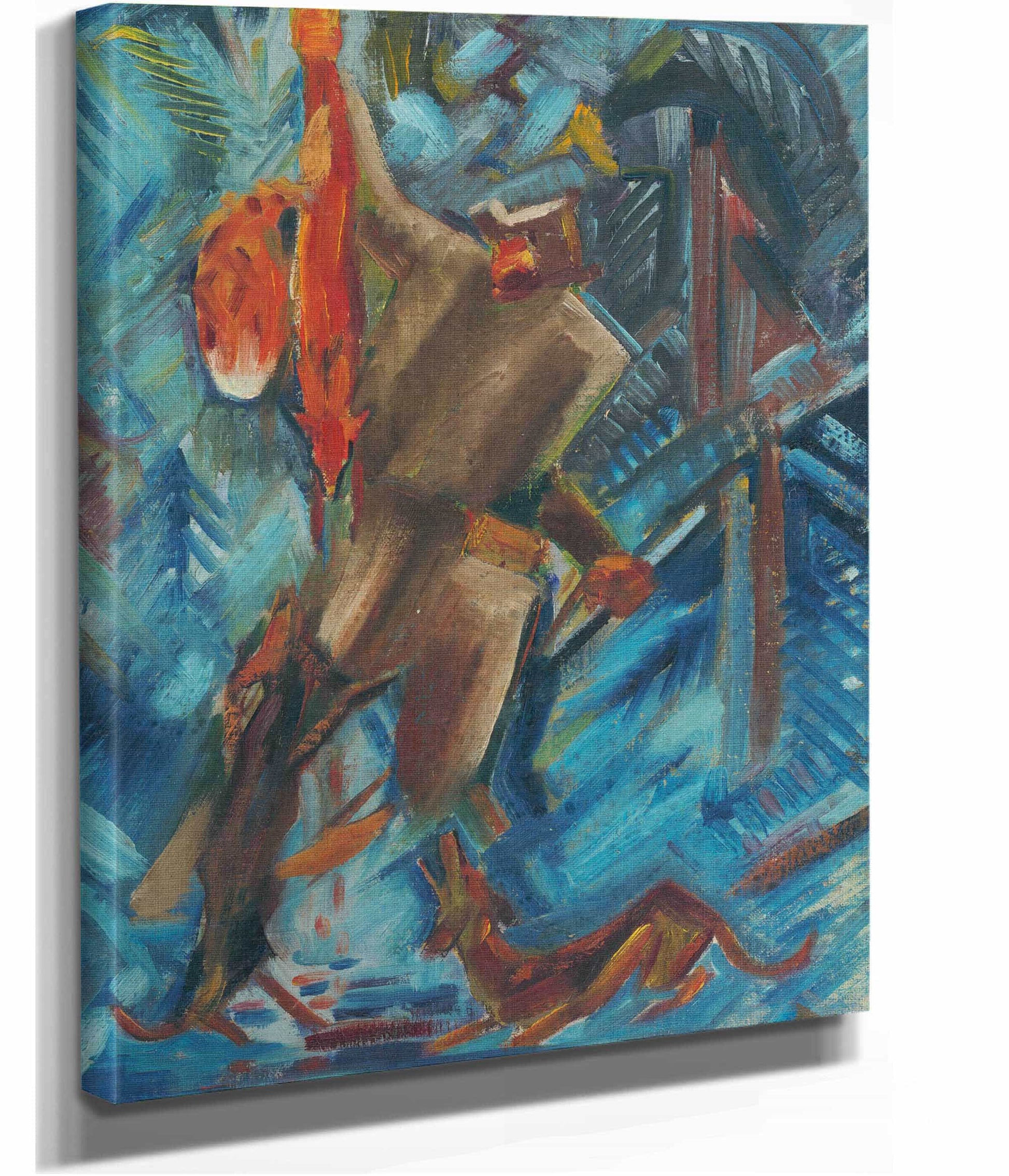 Hunter With A Fox In His Hand by Arnold Peter Weisz Kubincan