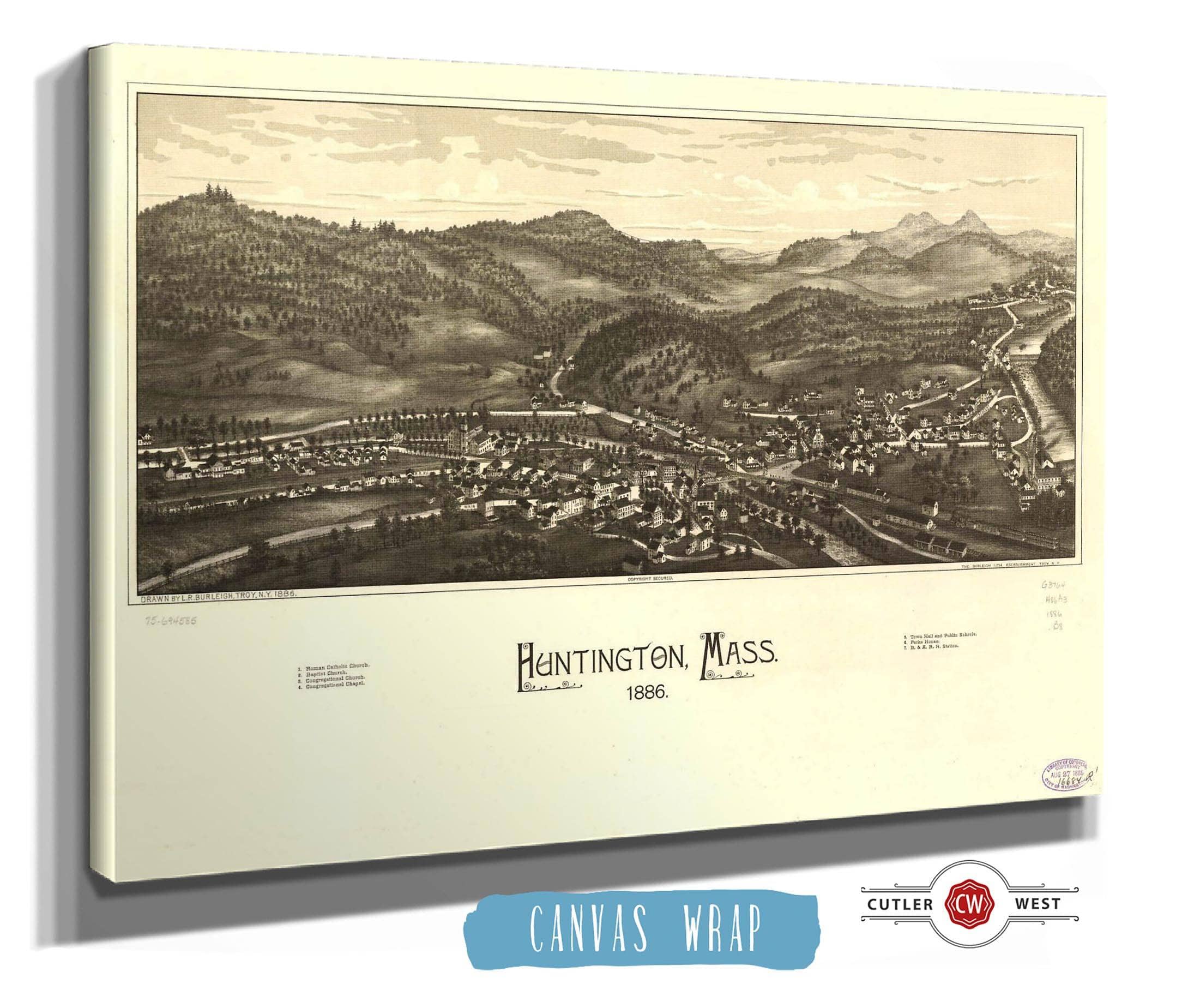 Huntington Mass 1886 State of Massachusetts
