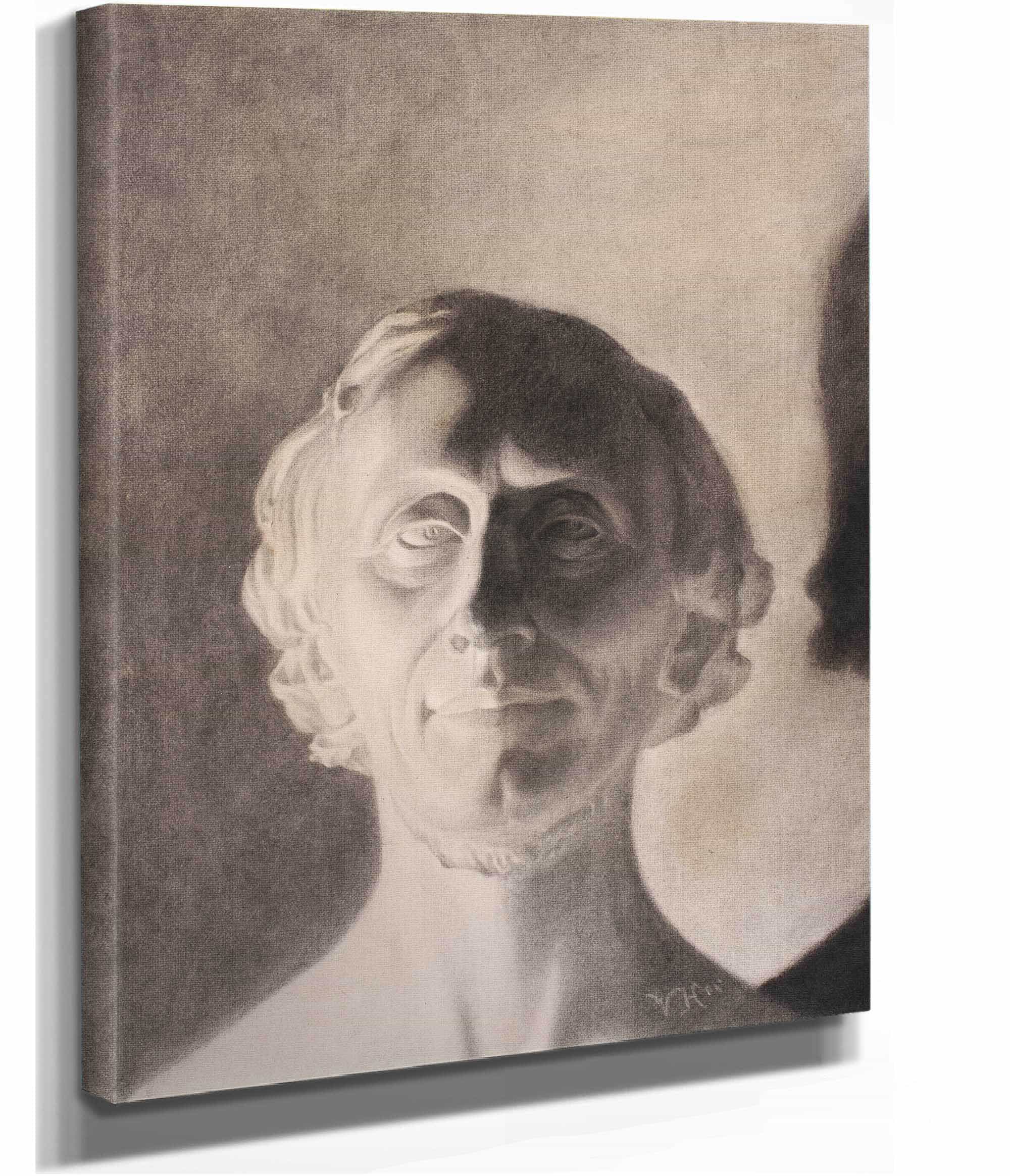 Hw Bissens Portraetbuste Af Hc Andersen by Vilhelm Hammershoi