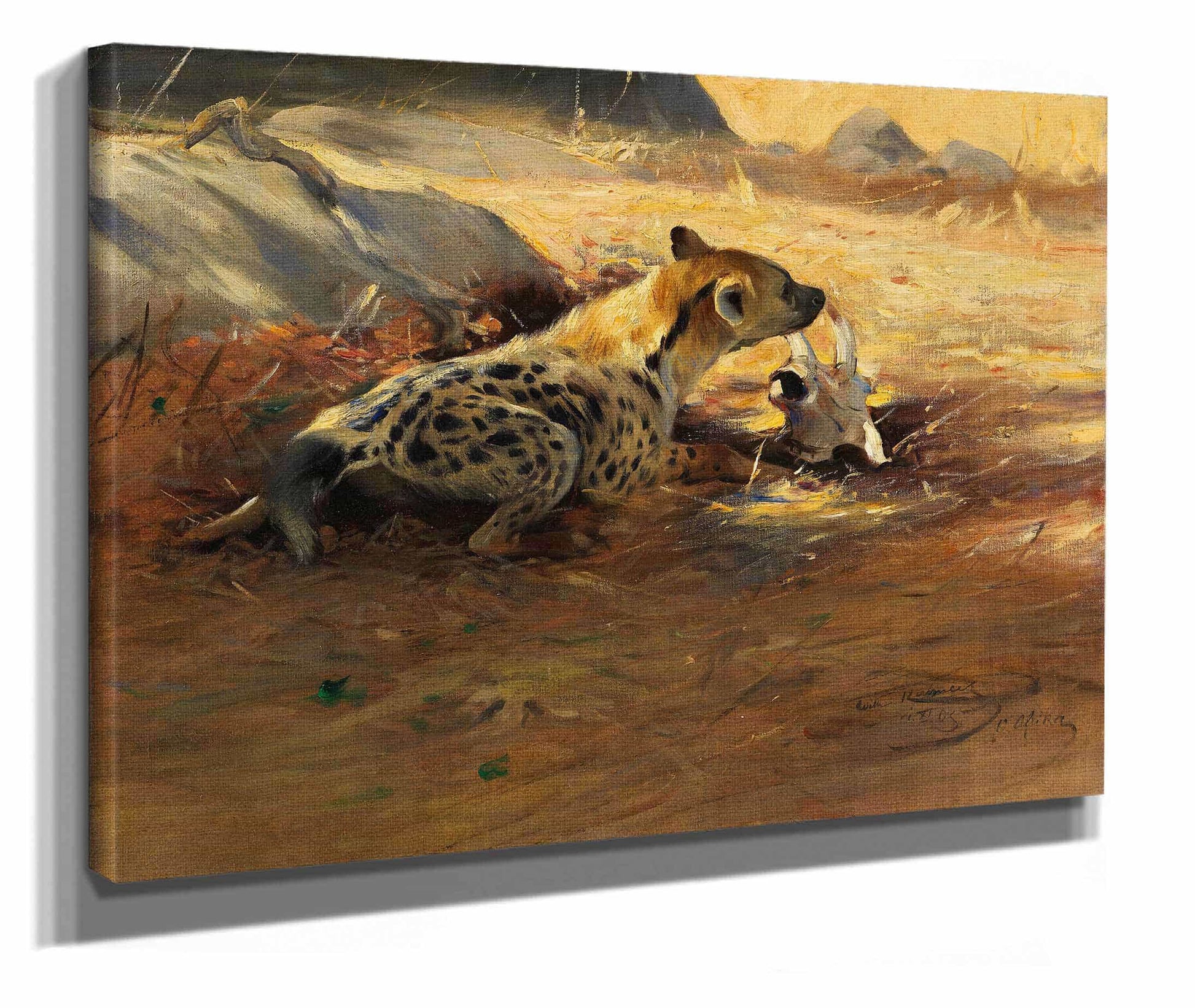 Hyane by Wilhelm Kuhnert