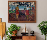 I Raro Te Oviri Under The Pandanus by Paul Gauguin