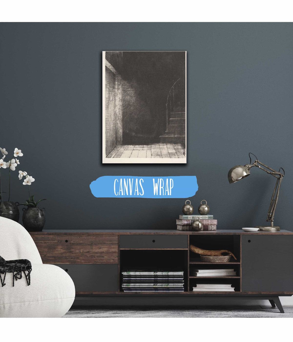 I Saw A Flash Of Light Large And Pale by Odilon Redon