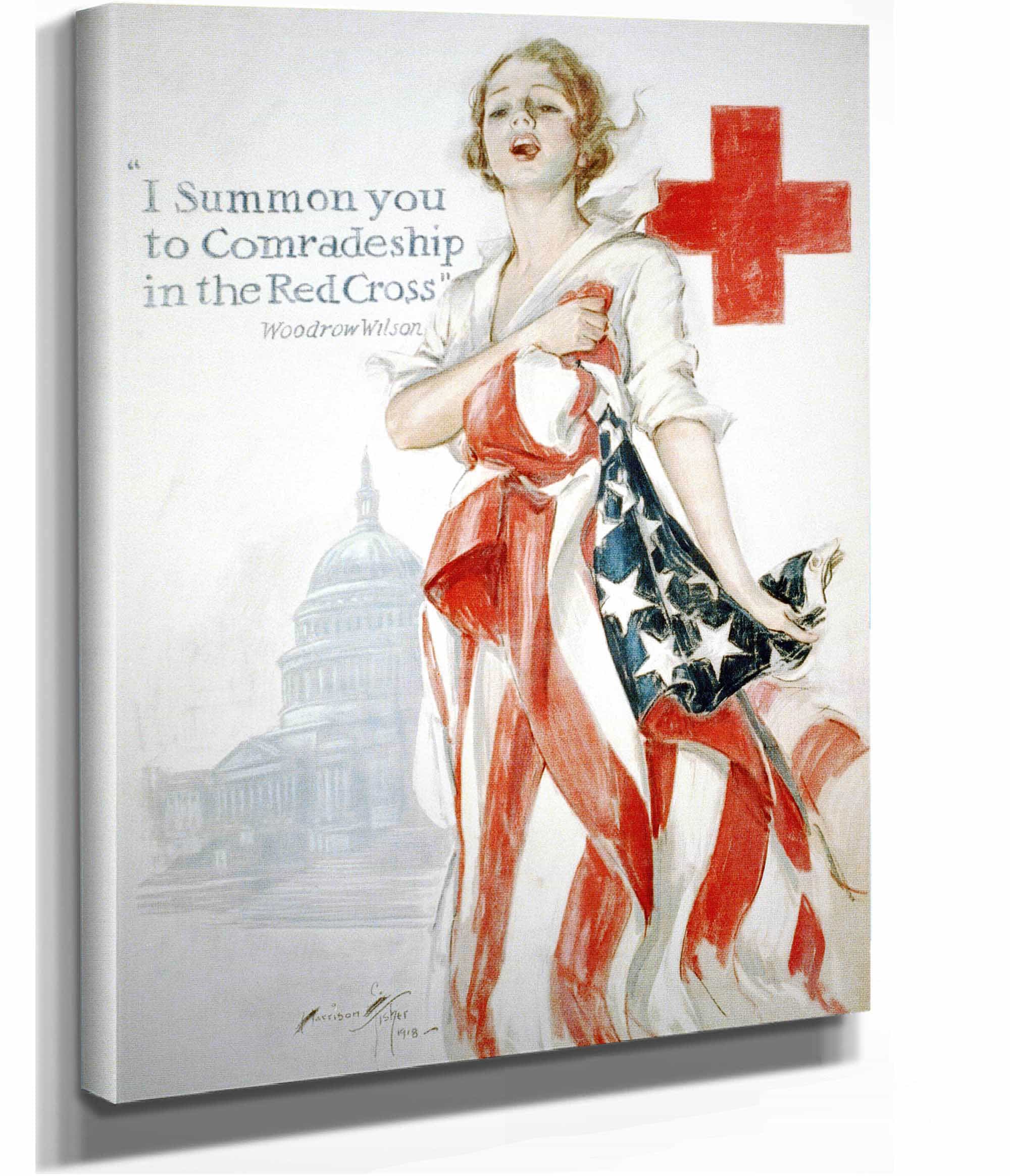 I Summon You To Comradeship In The Red Cross by Harrison Fisher