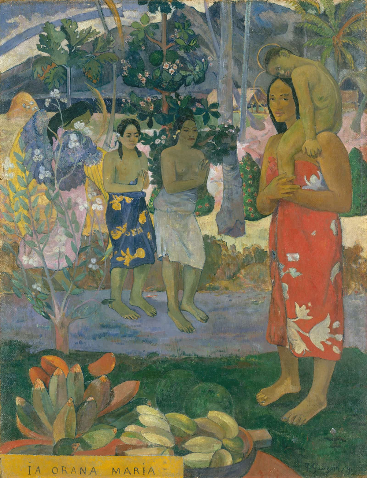 Ia Orana Maria Hail Mary by Paul Gauguin